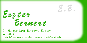 eszter bernert business card